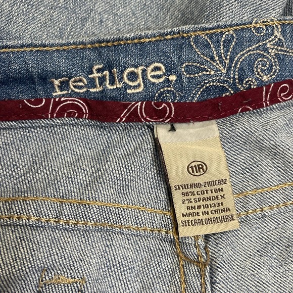 Refuge womens bootcut jeans sz 11R mid rise blue jeans retro Y2K cowgirl rodeo - Picture 12 of 12